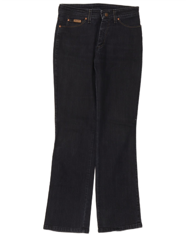 Wrangler feminino curva bootcut jeans W30 L32 algodão azul marinho