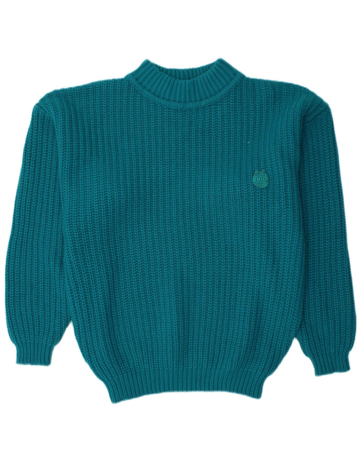 Suéter masculino CDP com gola tartaruga IT 48/50 azul médio poliacrílico