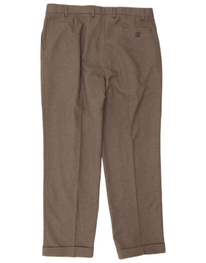 Calça masculina Marks & Spencer Pegged Suit W36 L31 cinza poliéster