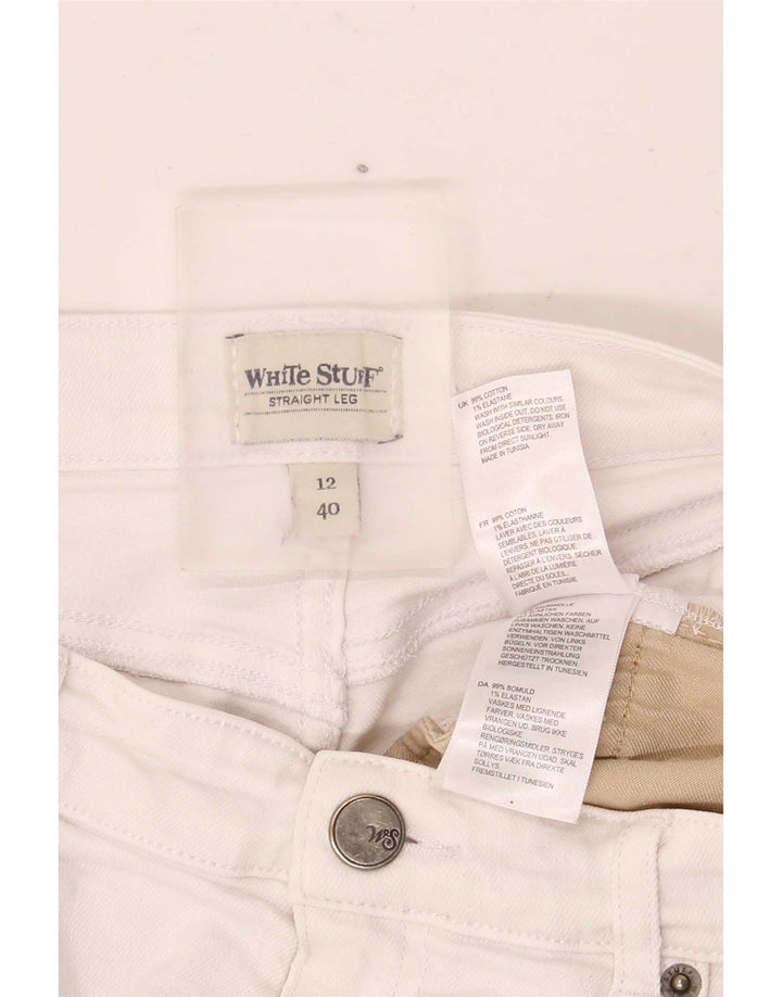 Jeans retos femininos White Stuff UK 12 médio W28 L28 algodão