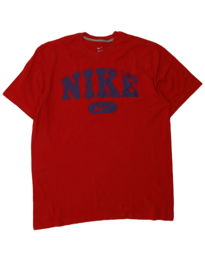 Camiseta gráfica masculina NIKE XL vermelha