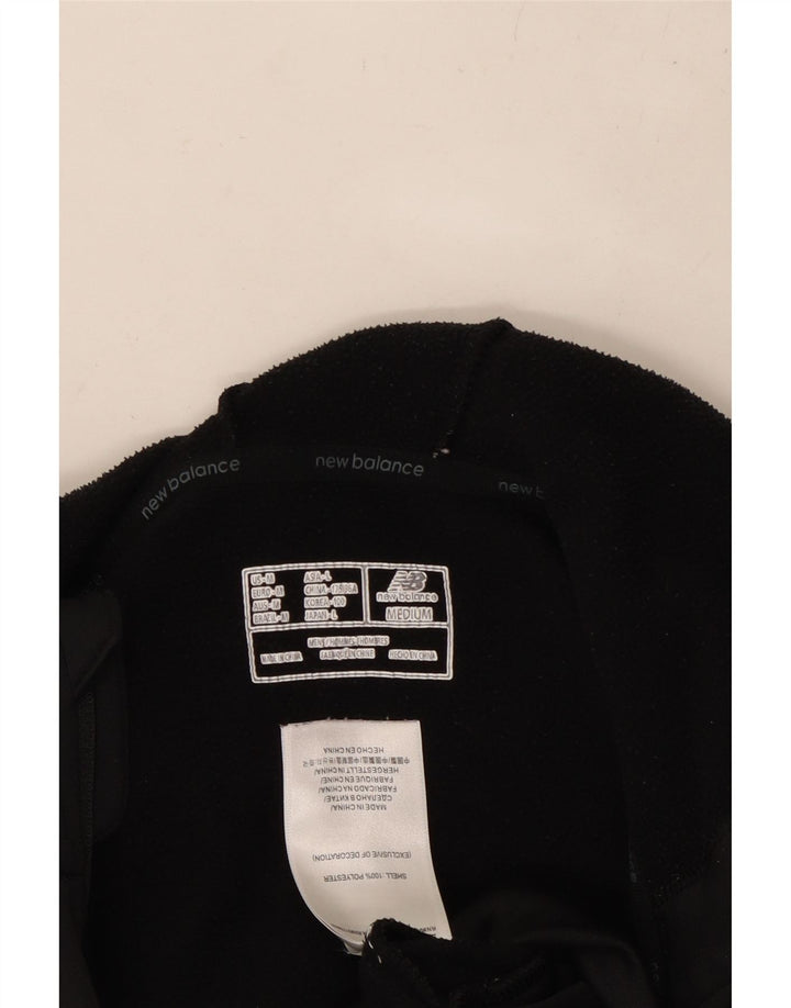 Suéter masculino com capuz e zíper NEW BALANCE poliéster preto médio