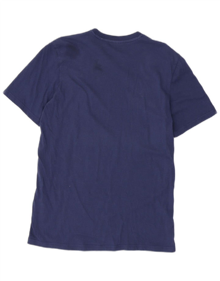 Camiseta masculina ADIDAS Top médio algodão azul marinho