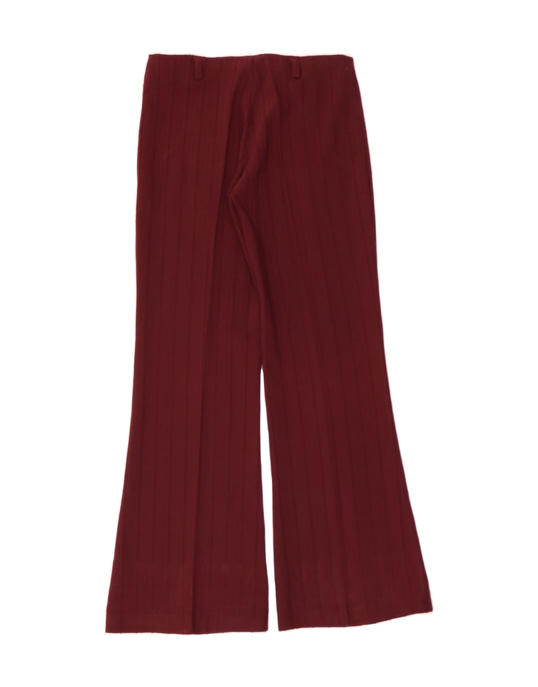 VINTAGE Womens Bootcut Casual Trousers W28 L30 Burgundy Vintage Vintage and Second-Hand Vintage from Messina Hembry 