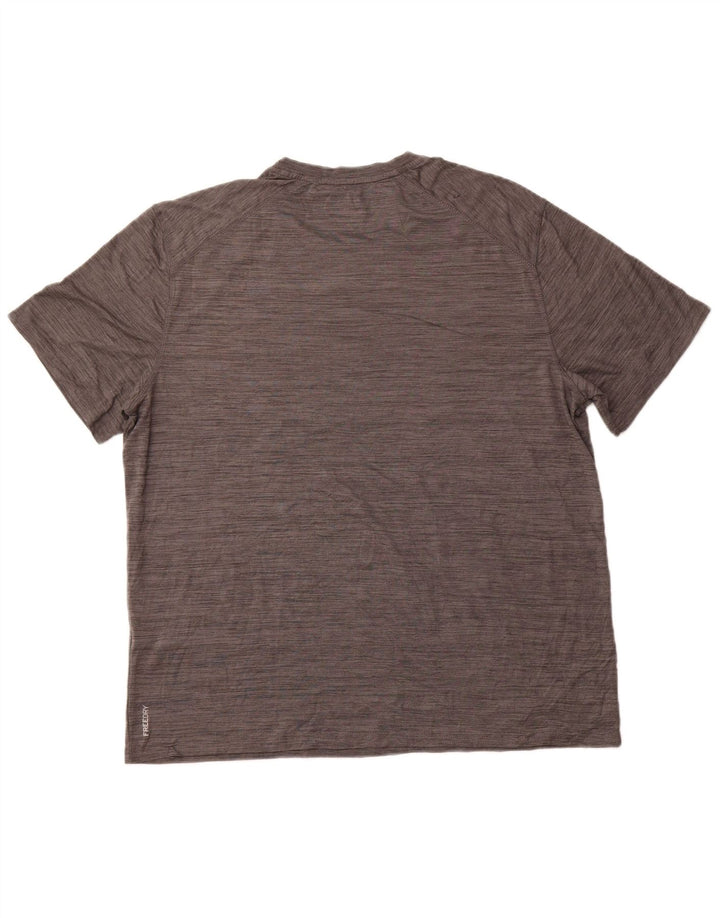 Camiseta masculina EDDIE BAUER XL cinza manchada