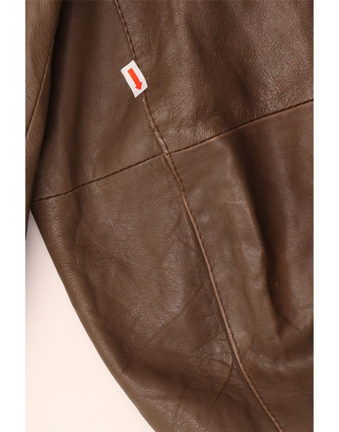 Jaqueta de couro masculina VINTAGE IT 54 2XL marrom