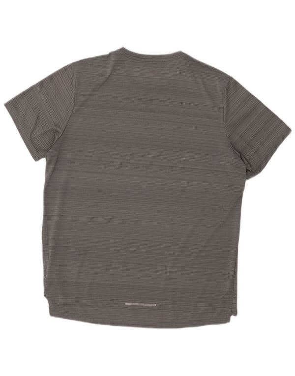 Camiseta Nike Masculina Dri Fit Top Grande Cinza Poliéster
