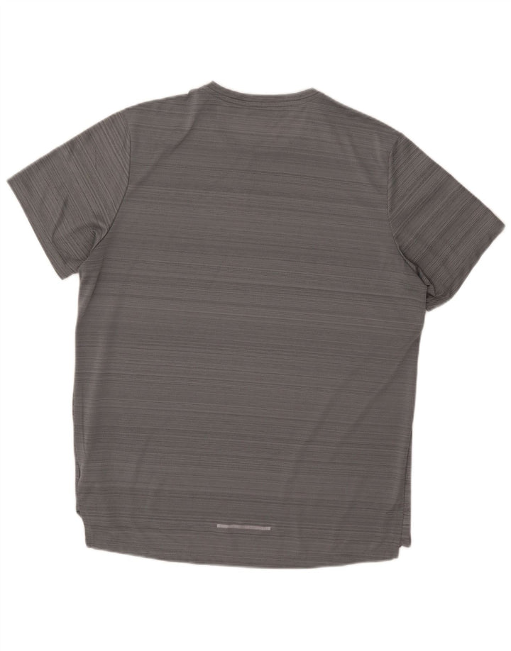 Camiseta Nike Masculina Dri Fit Top Grande Cinza Poliéster