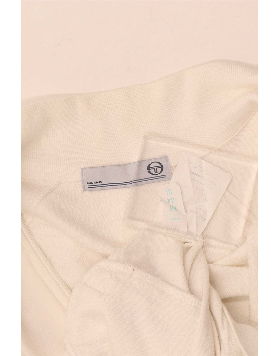 Sergio Tacchini Jaqueta feminina de treino IT 44 médio algodão branco