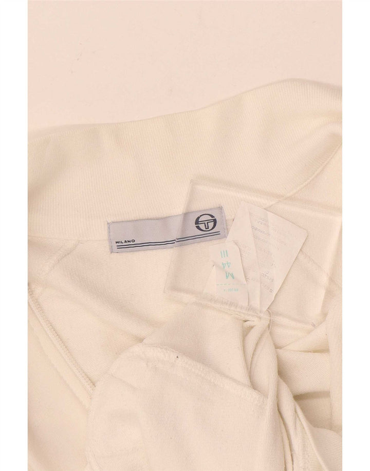 Sergio Tacchini Jaqueta feminina de treino IT 44 médio algodão branco
