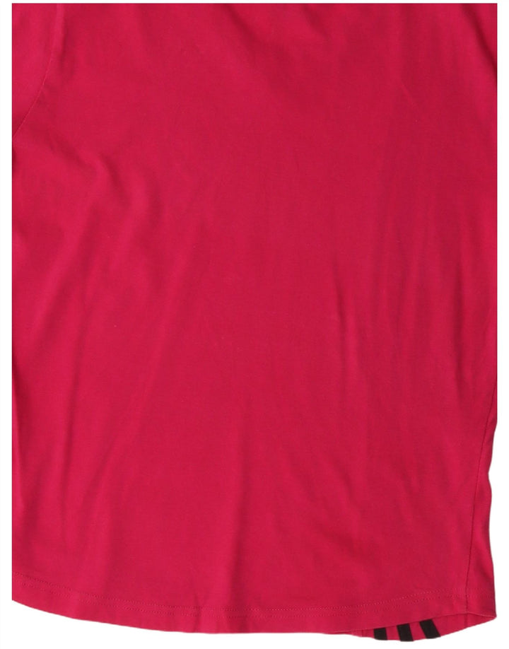 Camiseta Feminina Adidas Top UK 10 Pequena Algodão Rosa