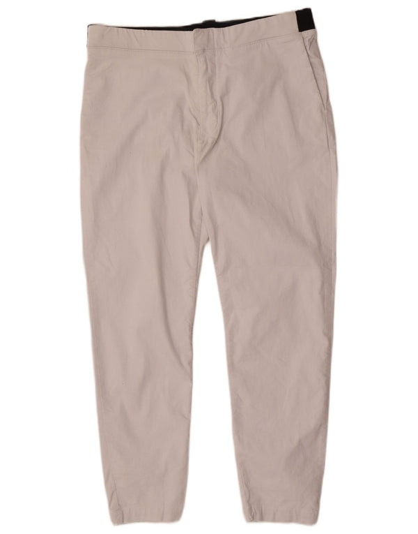 Zara Calça masculina skinny Chino grande W32 L26 algodão branco