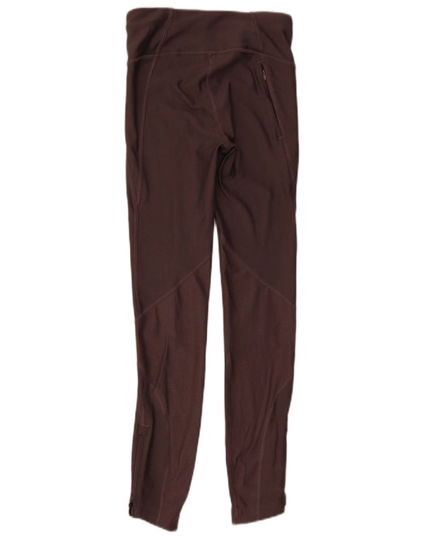 Under Armour Womens Heat Gear Leggings UK 4 XS Poliéster Marrom