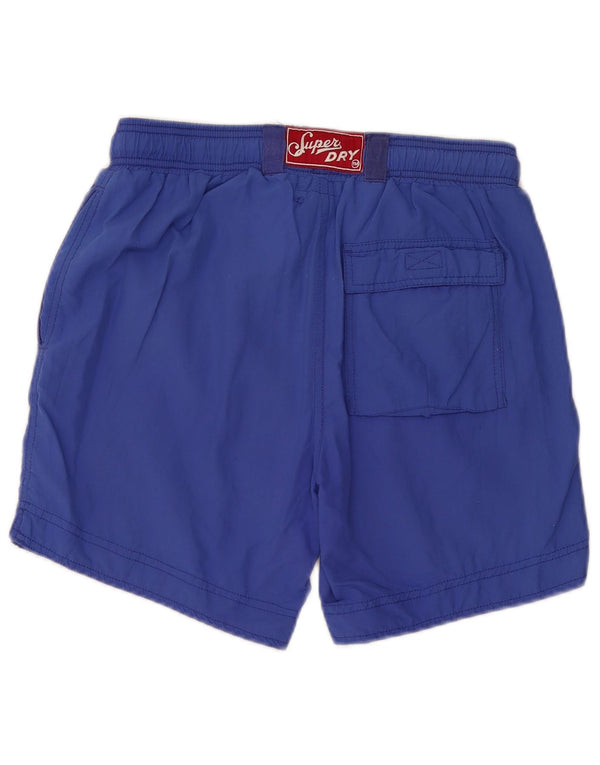 Shorts de natação masculino SUPERDRY médio azul nylon