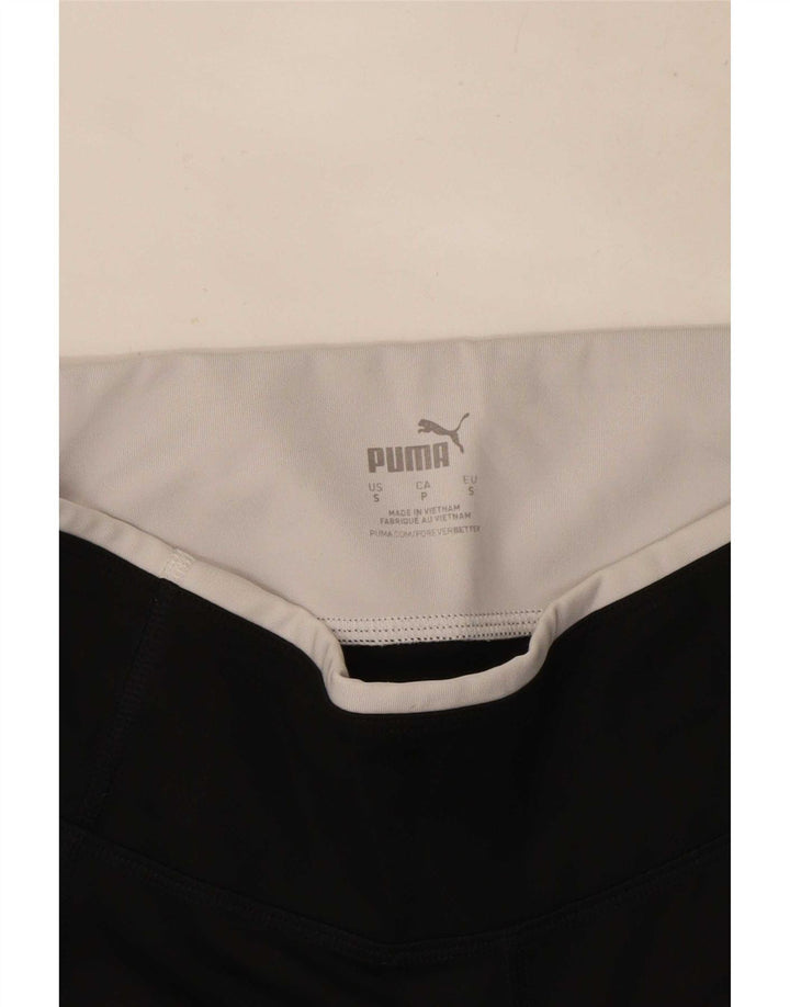Leggings Puma Feminina UK 10 Pequenas Pretas