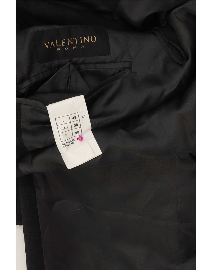 Jaqueta Blazer Masculina Valentino com 3 Botões IT 48 Lã Cinza Médio