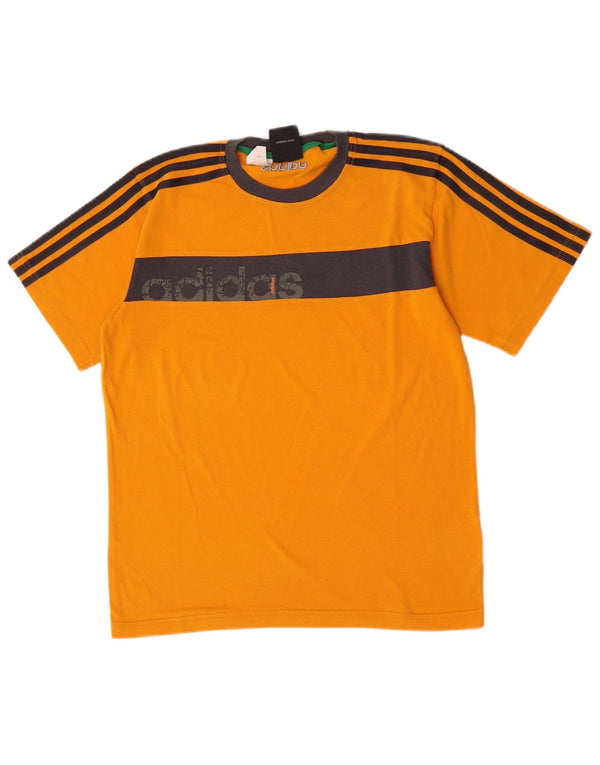 Camiseta Adidas Meninos Graphic 13-14 Anos Laranja Colorblock Algodão