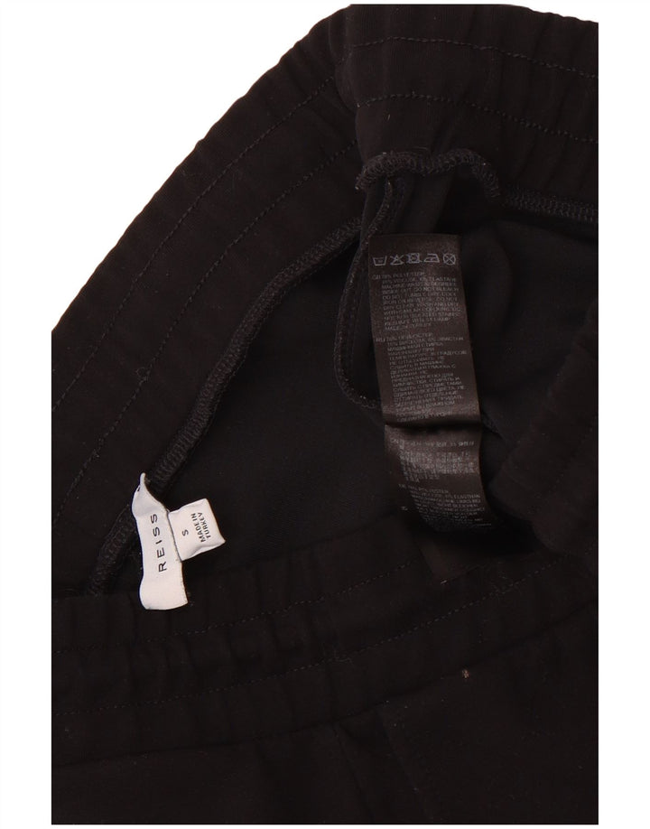 Calça de treino masculina Reiss joggers poliéster preto pequeno