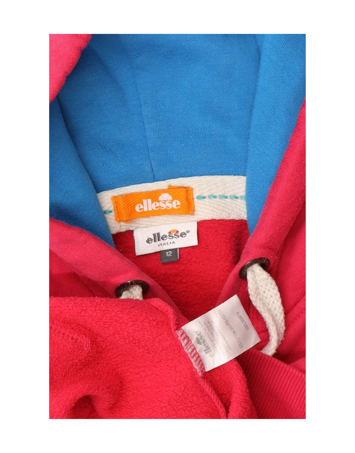 Jumper com capuz para meninas ELLESSE 11-12 anos algodão rosa