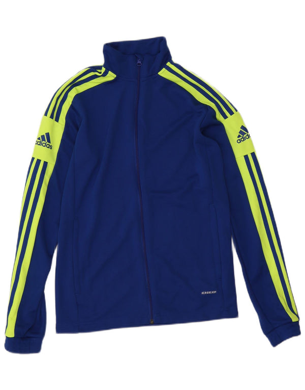 Adidas Mens Aeroready Graphic Tracksuit Top Jaqueta Pequena Azul Colorblock