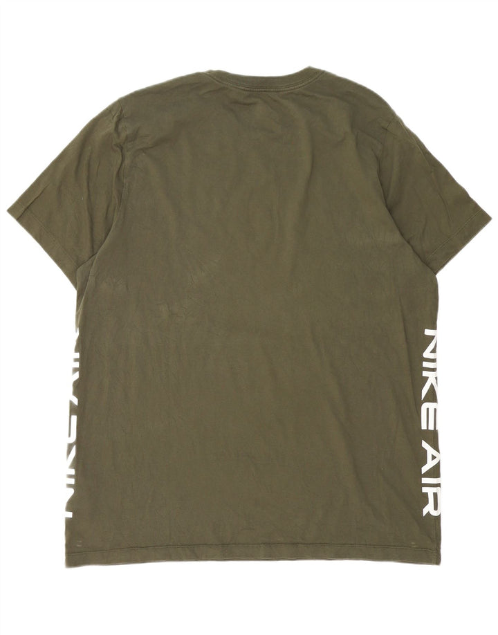 Camiseta Nike masculina gráfica Top XL algodão verde
