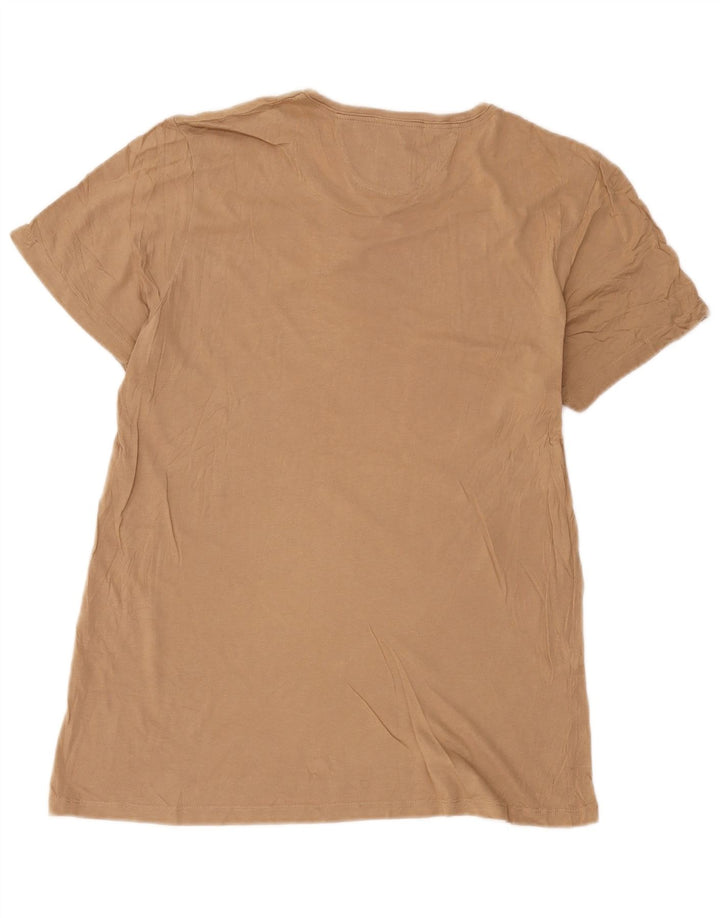 Zara Camiseta masculina grande bege