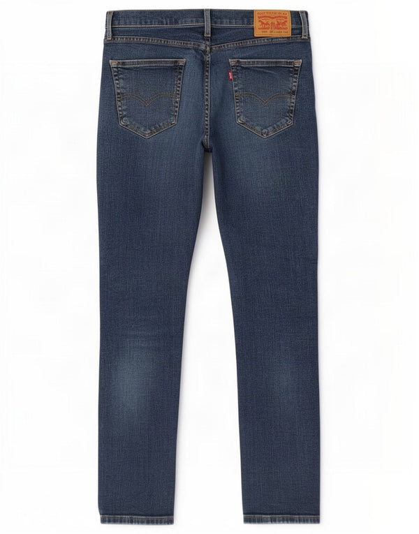 Calça jeans masculina Levi's 514 Slim Fit Straight W34 L32 Azul Algodão