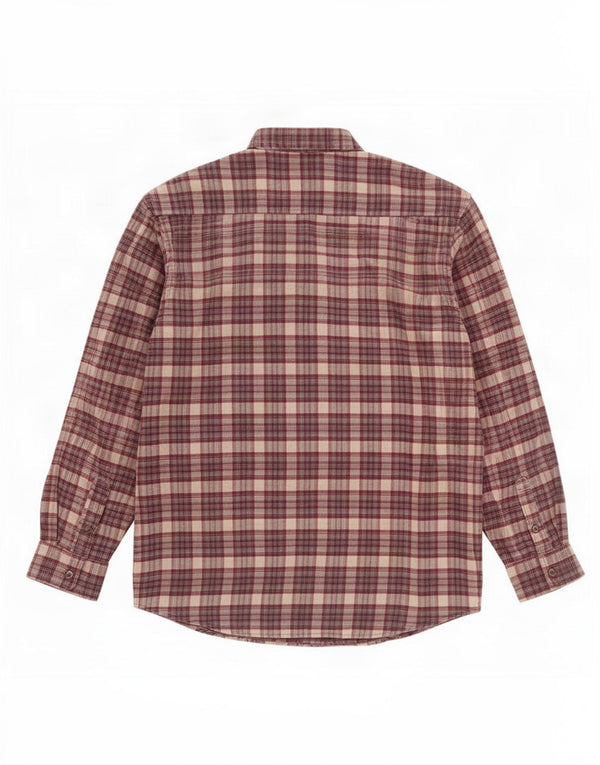 Camisa masculina de flanela do projeto europeu 2XL algodão xadrez multicolorido