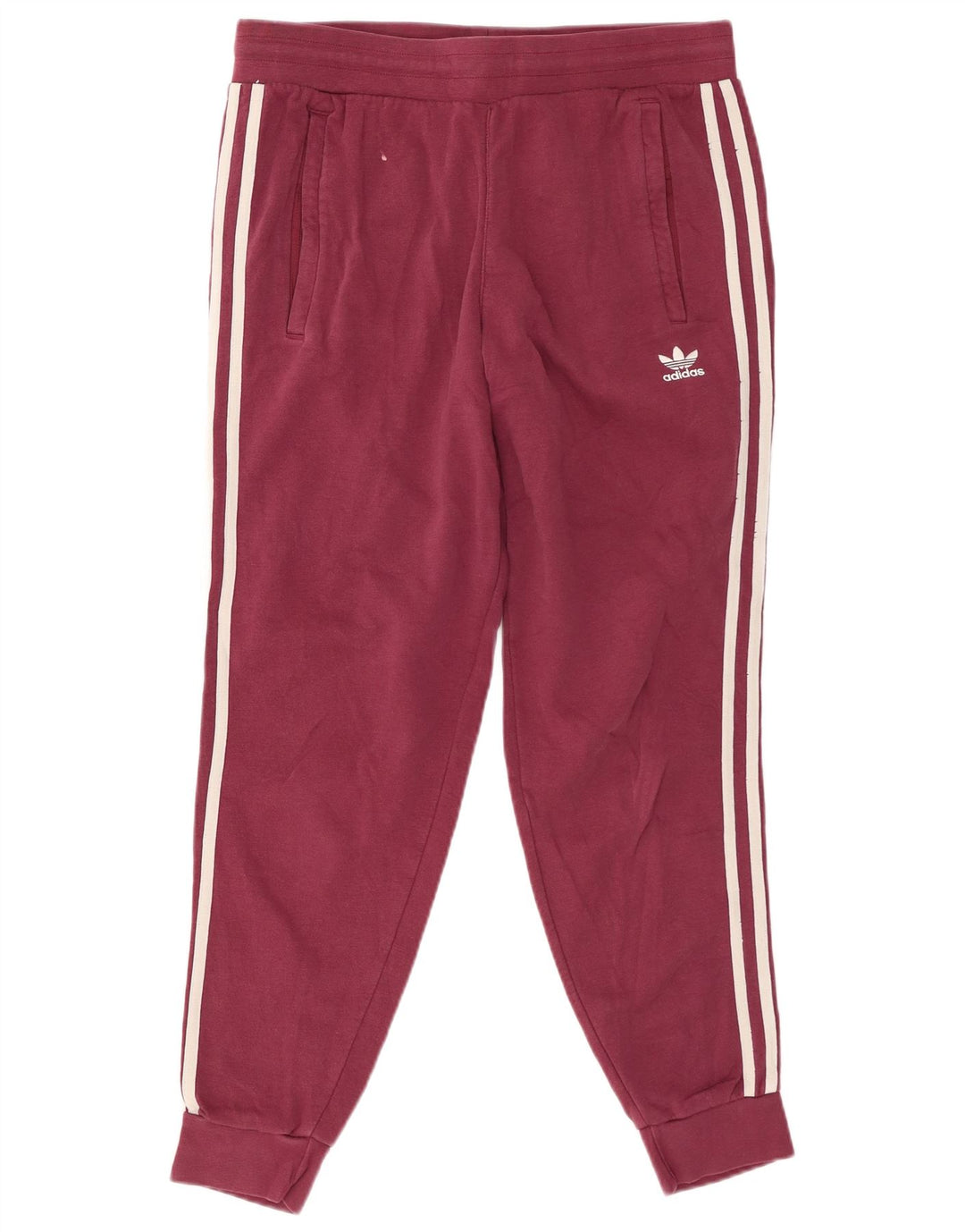 ADIDAS Mens Calças de treino Joggers Médio Algodão Borgonha