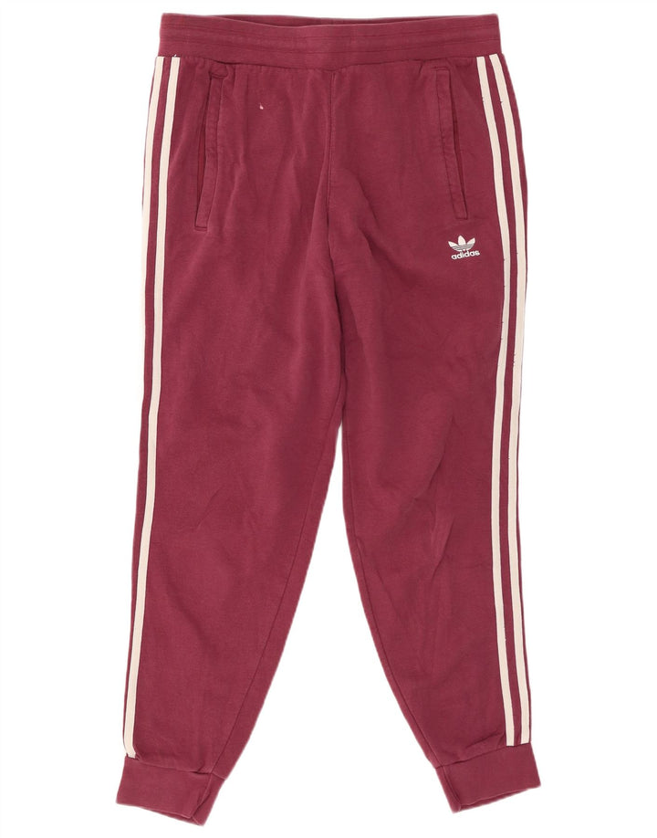 ADIDAS Mens Calças de treino Joggers Médio Algodão Borgonha