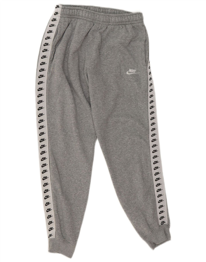 NIKE Masculino Oversized Graphic Full Tracksuit Pequeno Cinza Algodão
