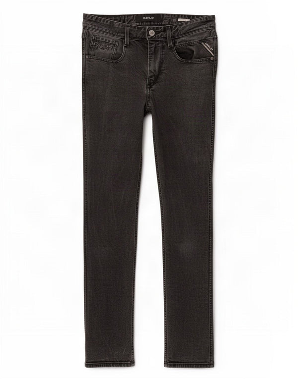 Replay Mens Anbass Slim Jeans W28 L30 Preto