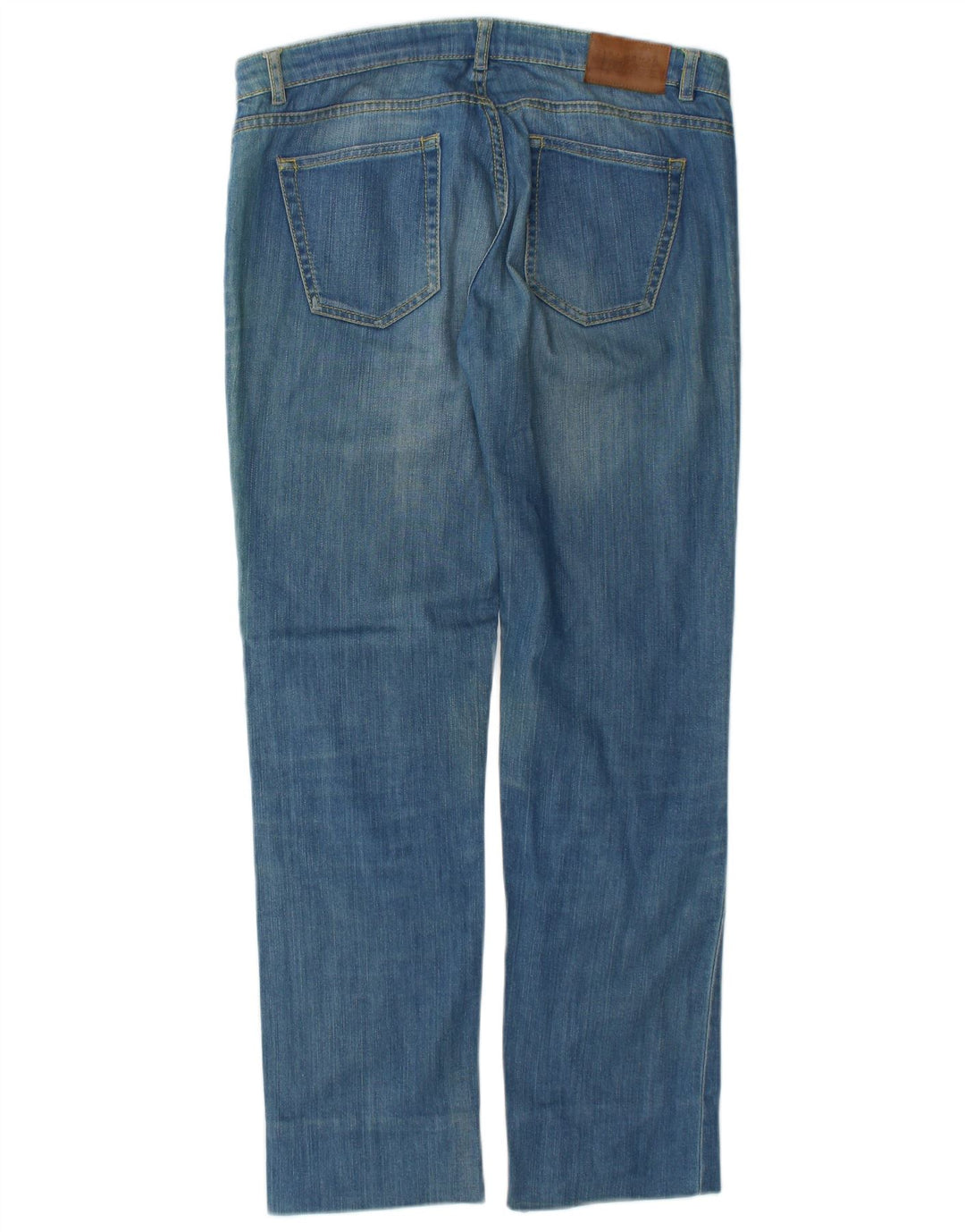 Calça jeans reta feminina Zara EU 40 médio W30 L29 algodão azul