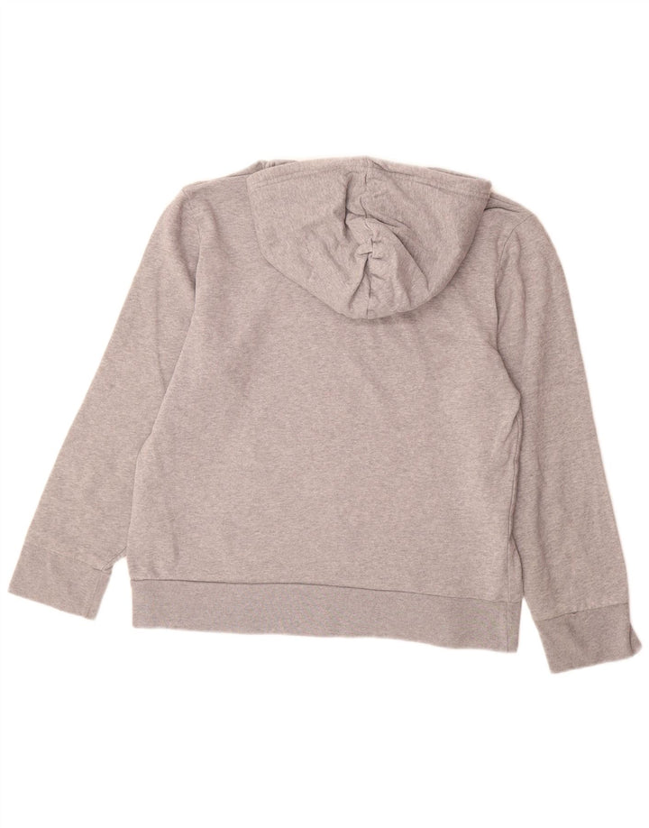Suéter com capuz gráfico masculino LEVI'S algodão cinza médio