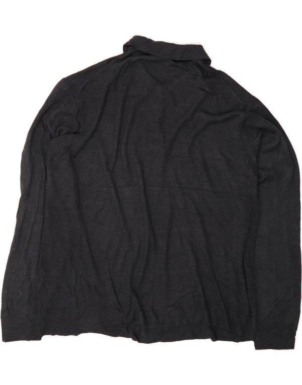 Suéter masculino DOCKERS com gola polo 3XL azul marinho Argyle/Diamante