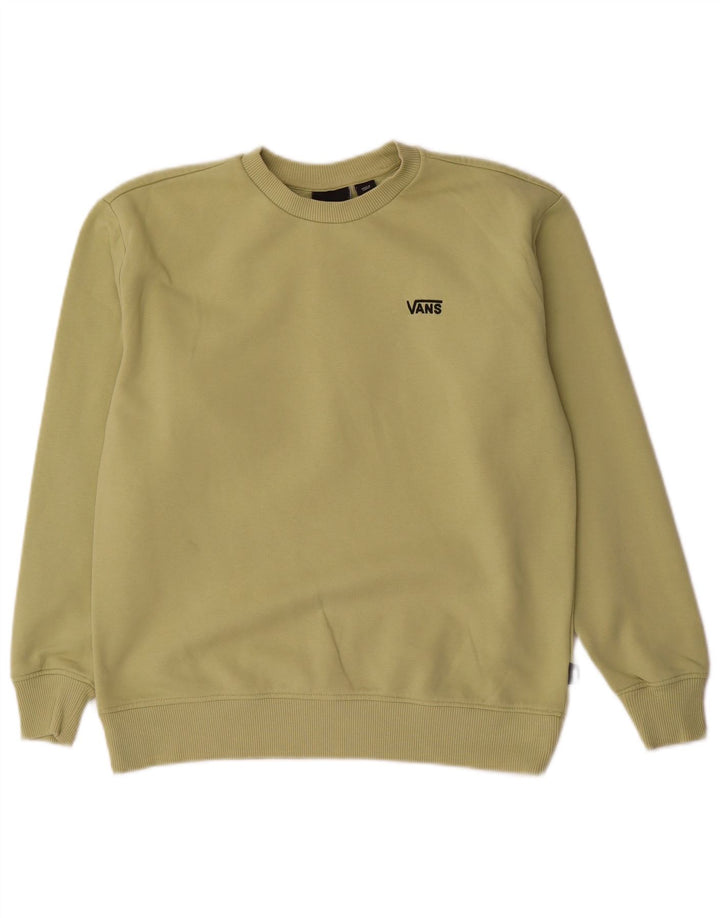 Vans Mens Moletom Jumper XS Verde Algodão