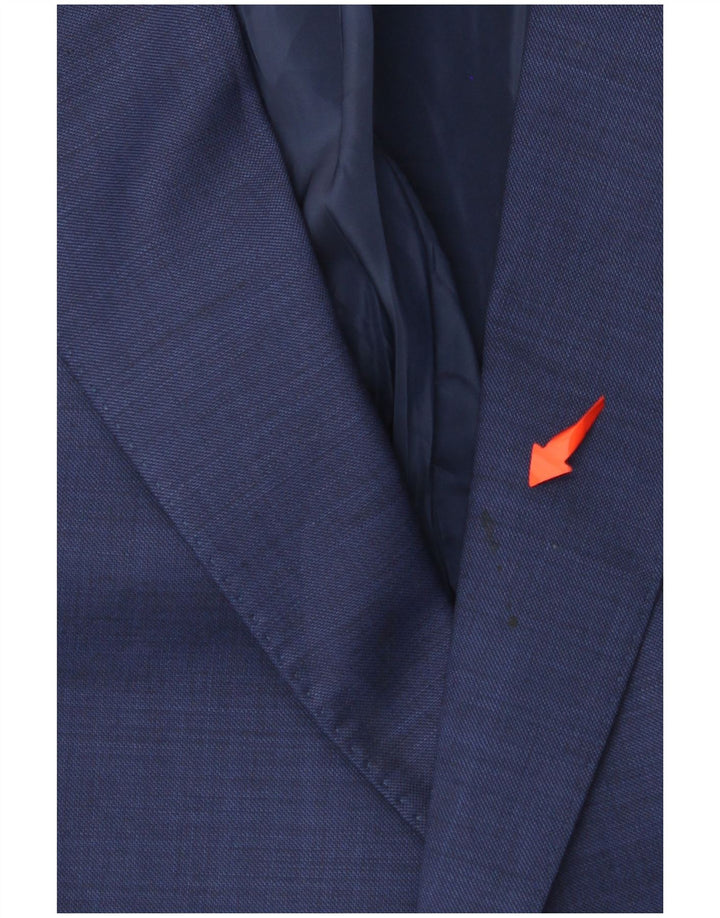 Jaqueta blazer masculina TOMMY HILFIGER com 2 botões IT 50 grande lã azul marinho