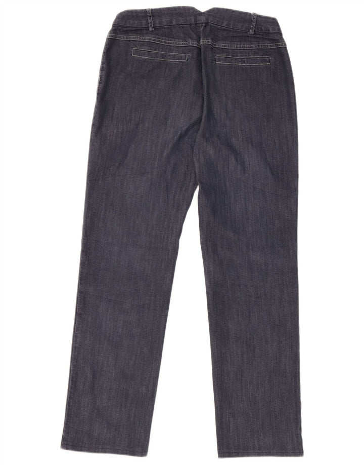 Jeans reto feminino Penny Black IT 40 pequeno W28 L26 azul marinho