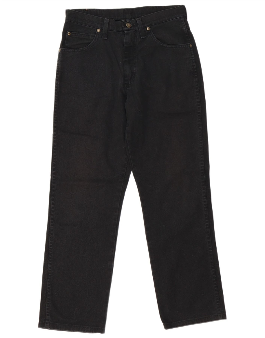 Wrangler masculino regular fit jeans reto W31 L29 algodão preto