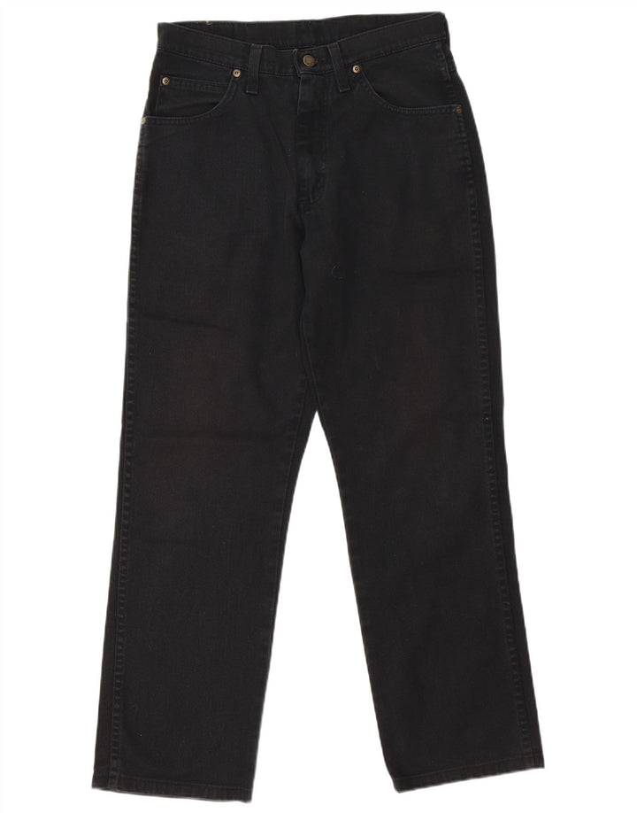 Wrangler masculino regular fit jeans reto W31 L29 algodão preto