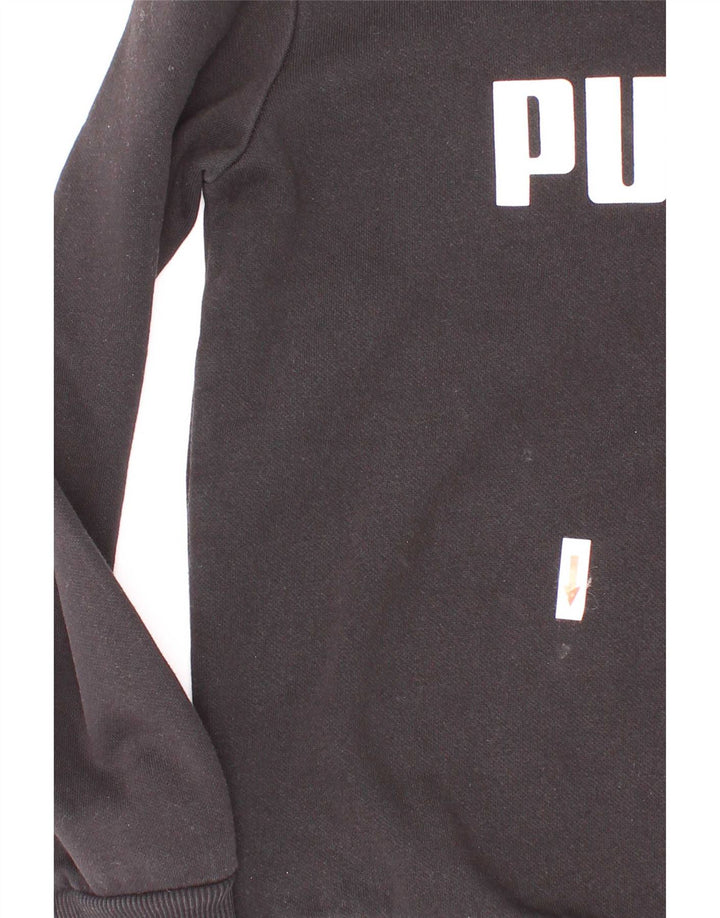 Suéter gráfico Puma Boys Graphic 7-8 anos algodão preto