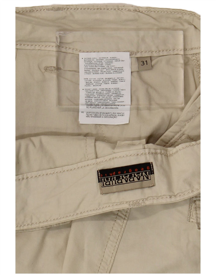 Shorts cargo masculino Napapijri W31 algodão bege médio