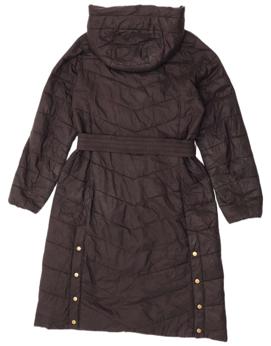 Jaqueta feminina acolchoada com capuz Barbour tamanho 12 poliamida preta