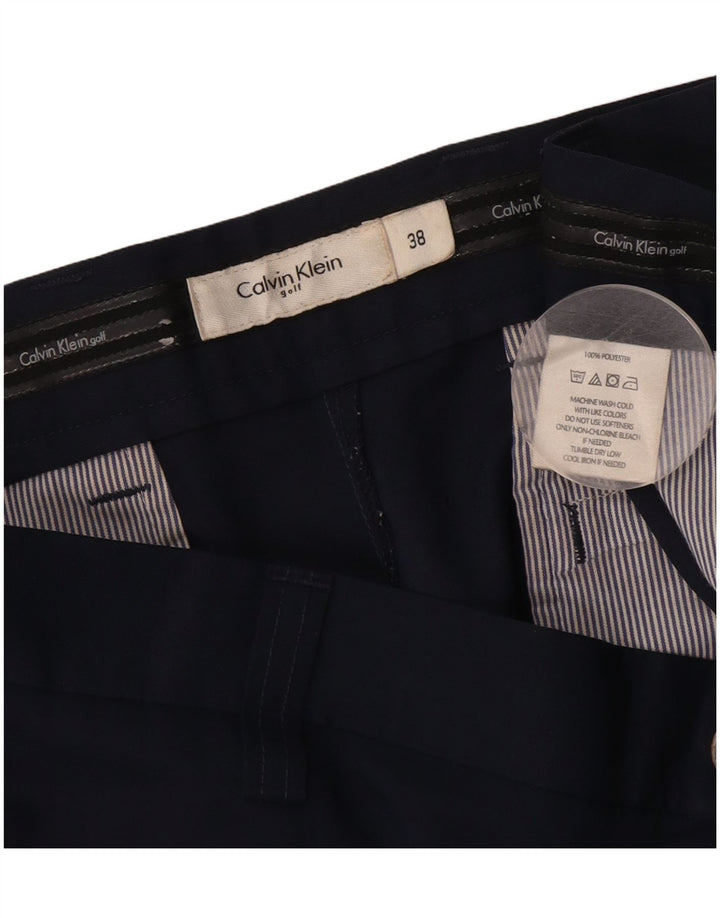 Shorts chino masculino CALVIN KLEIN W38 XL azul marinho poliéster