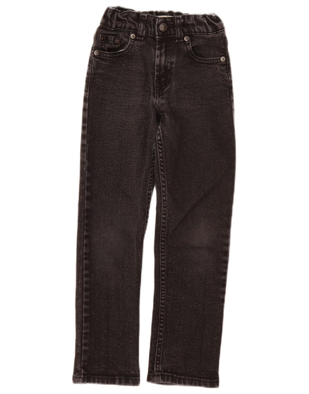 LEVI'S Boys 511 Slim Jeans 6-7 Anos W20 L22 Algodão Preto