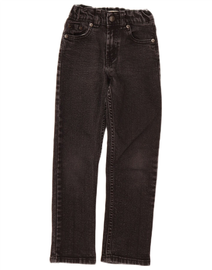 LEVI'S Boys 511 Slim Jeans 6-7 Anos W20 L22 Algodão Preto