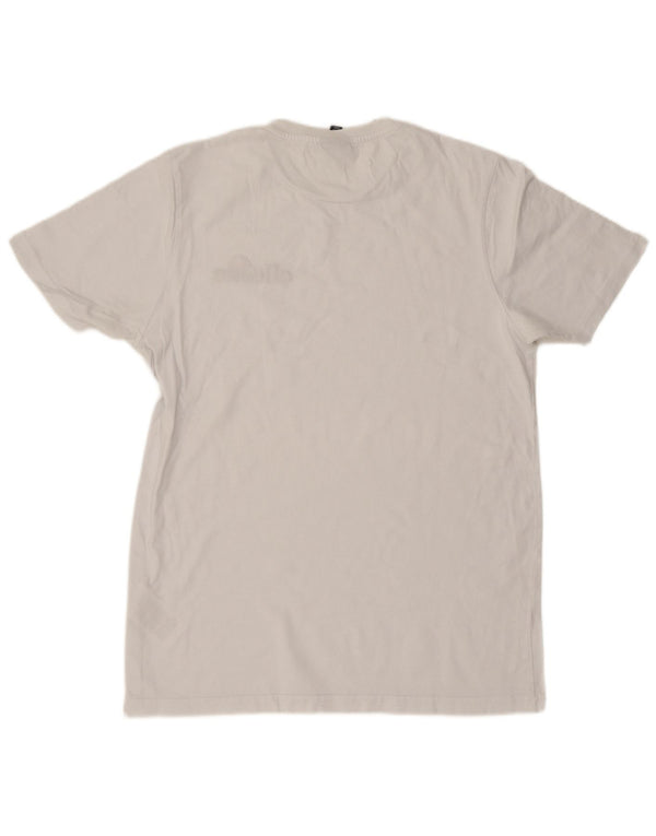 Camiseta masculina Ellesse Top grande de algodão branco