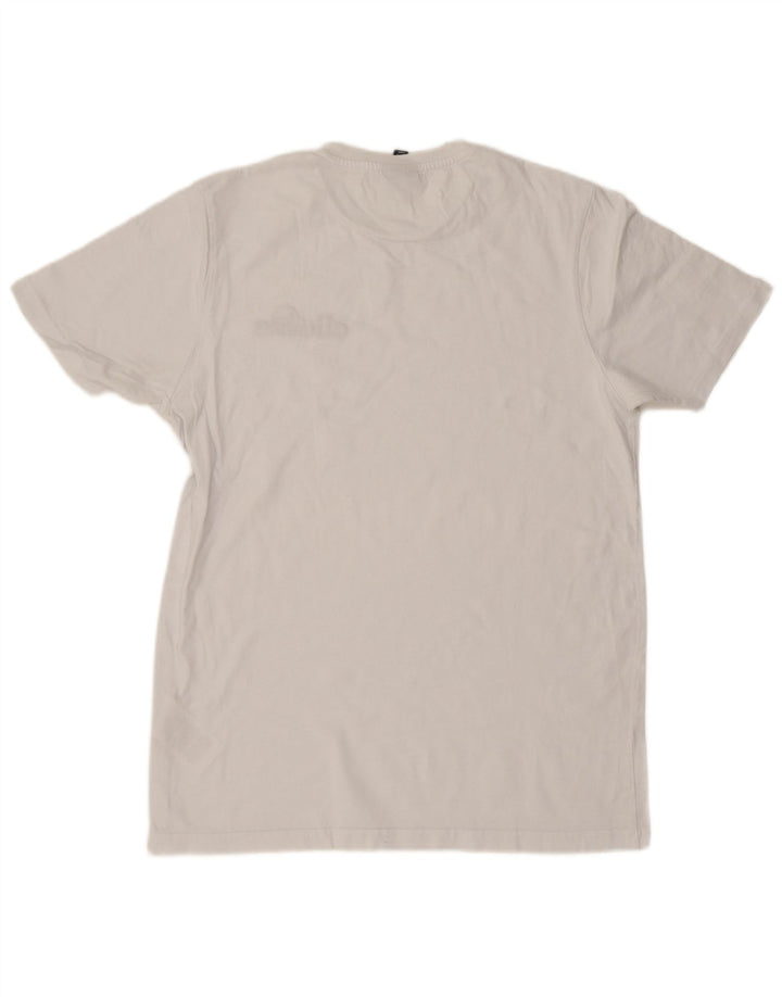 Camiseta masculina Ellesse Top grande de algodão branco