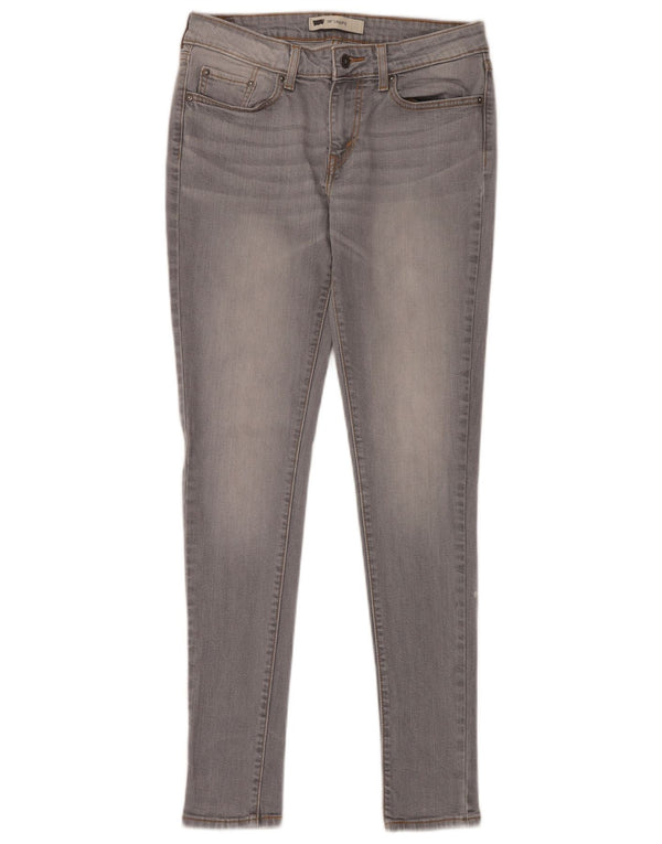 LEVI'S Feminino 535 Legging Jeans Skinny W30 L32 Algodão Cinza
