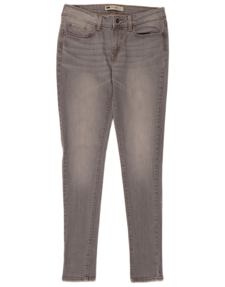 LEVI'S Feminino 535 Legging Jeans Skinny W30 L32 Algodão Cinza